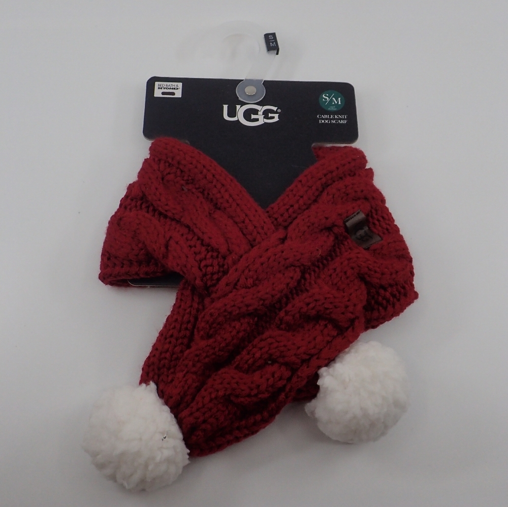 Ugg Cable Knit Dog Scarf S/M - NWT